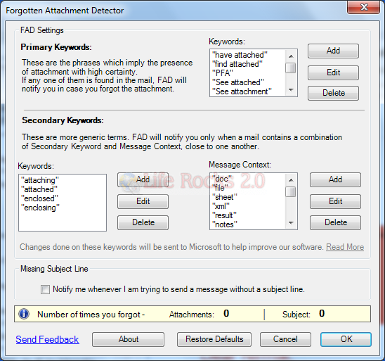 Forgotten Attachment Detector