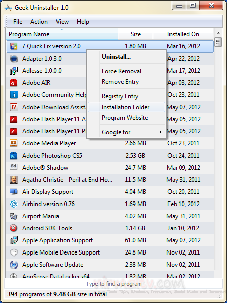 Geek Uninstaller