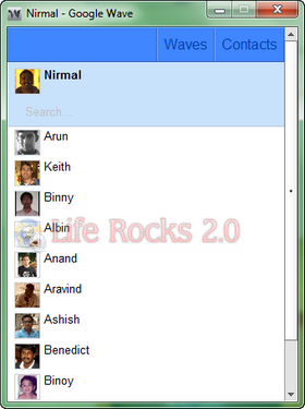 Google Wave Contacts