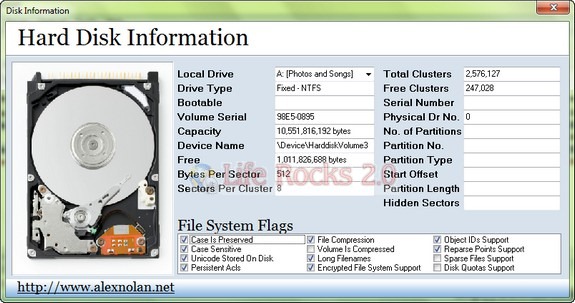 Hard disk Info