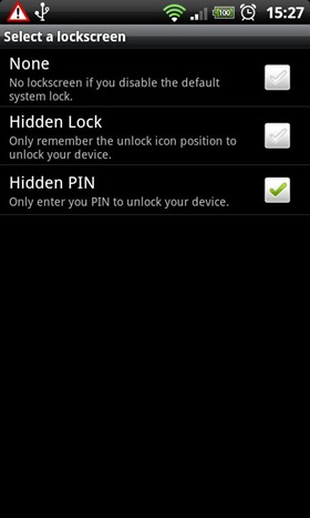 Hidden pin