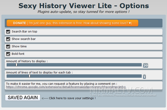 History Viewer