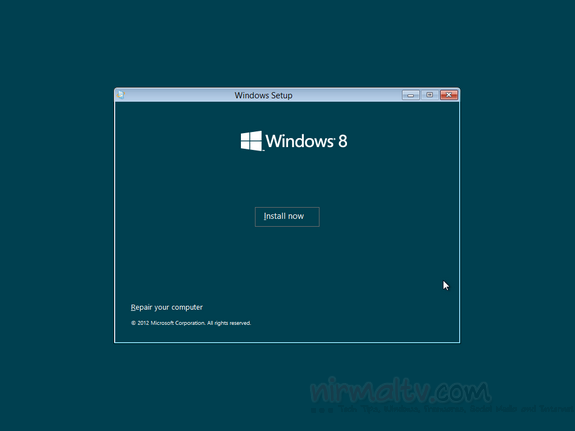 Install Windows 8