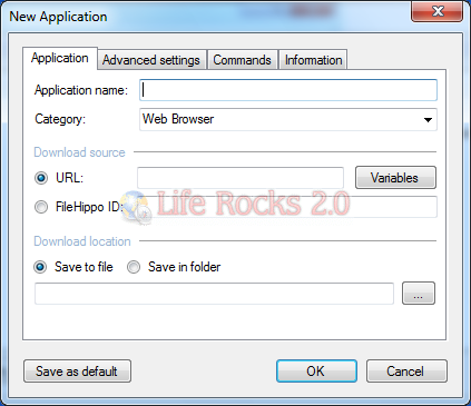 Ketarin application settings Ketarin application settings