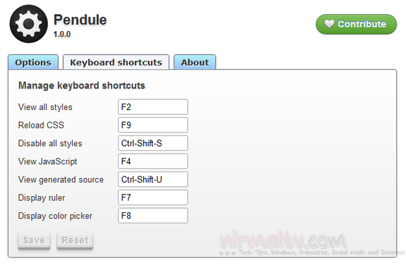 Keyboard shortcuts