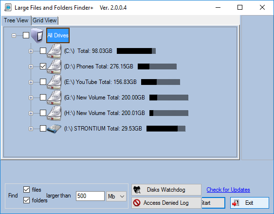 Find Large Files