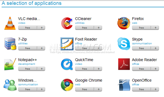 List of Applications