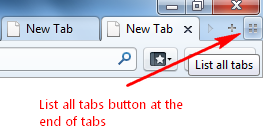 List all Tabs