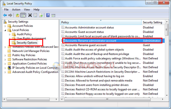 Local Security Policy