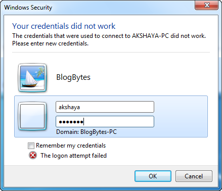 Login Credentials