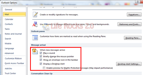 Mail notifications