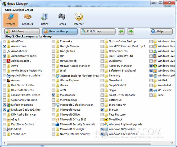 Manage Groups
