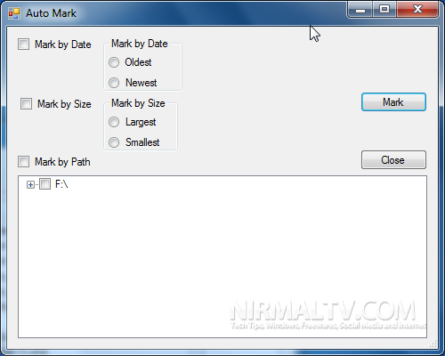 Mark Files