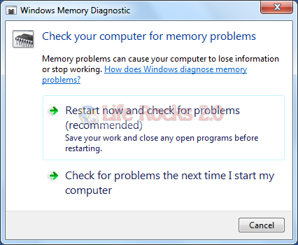 Memory Diagnostic tool