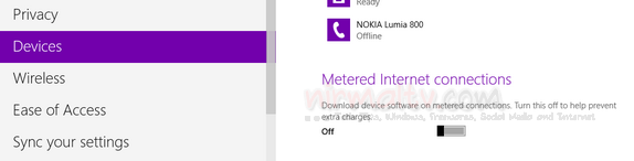 Metered connection devices
