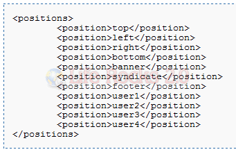 Module Positions