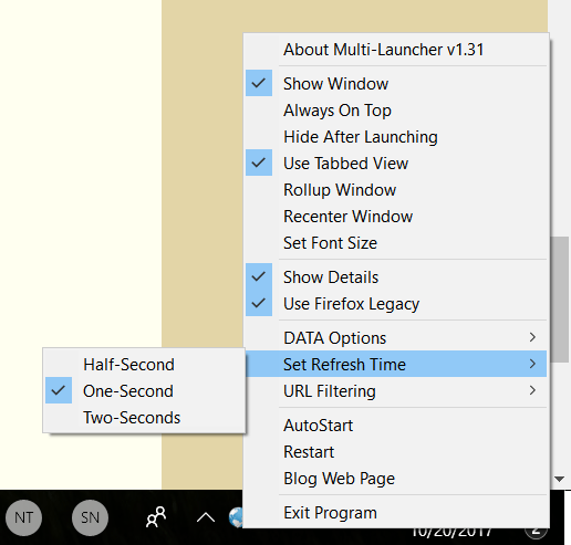Multi launcher settings