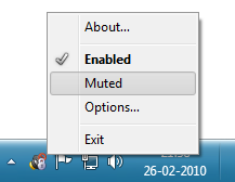 Mute on lock