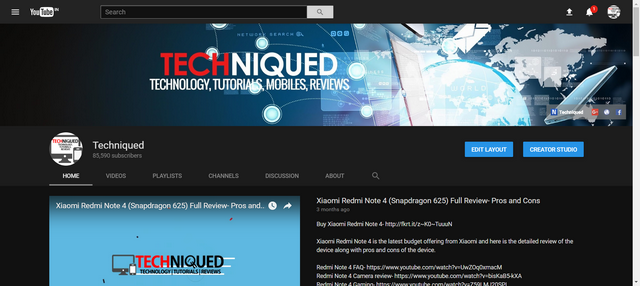 New youtube layout