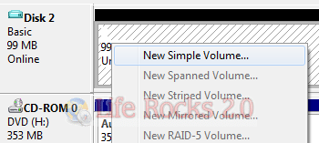 New Simple Volume
