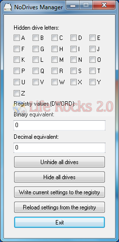 NoDrives Manager