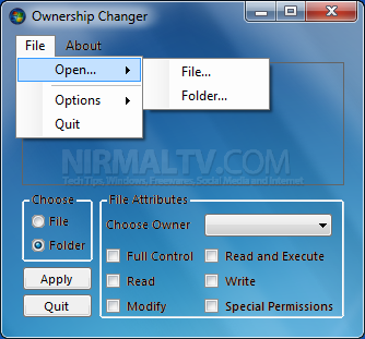 Ownership changer