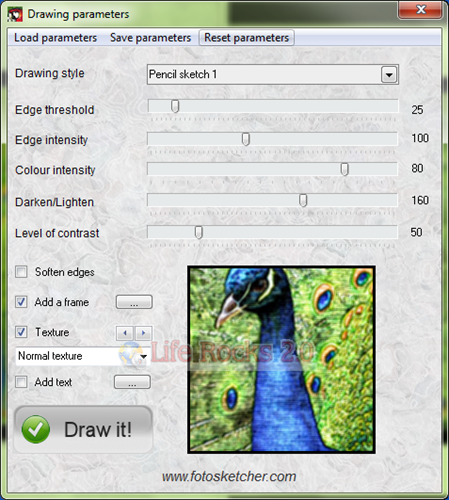 Paramters for paintings
