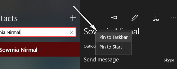 Pin to taskbar