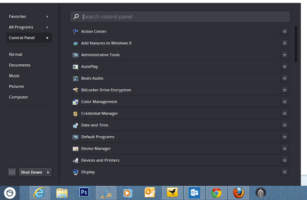 Pokki start menu