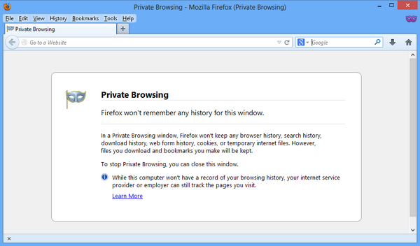 Private browsing