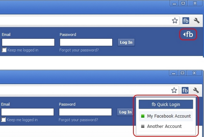 Quick Facebook login