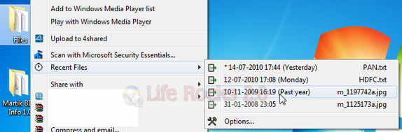 Recent Files
