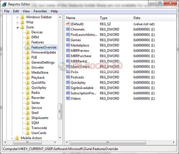 Registry Editor