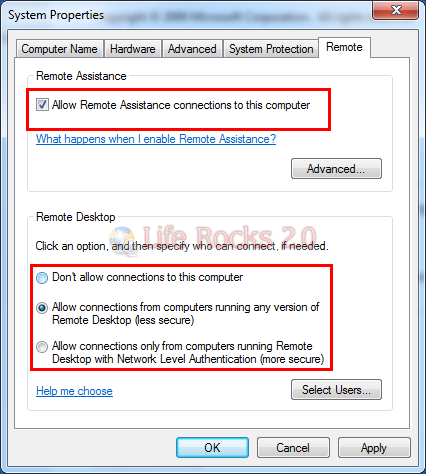 Remote Desktop enable_3