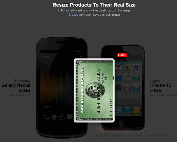 Resize phones