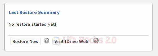 Restore backup