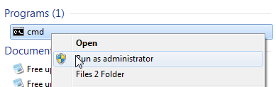 Run as Administrator