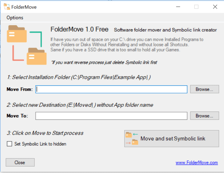 Move Installation Folder