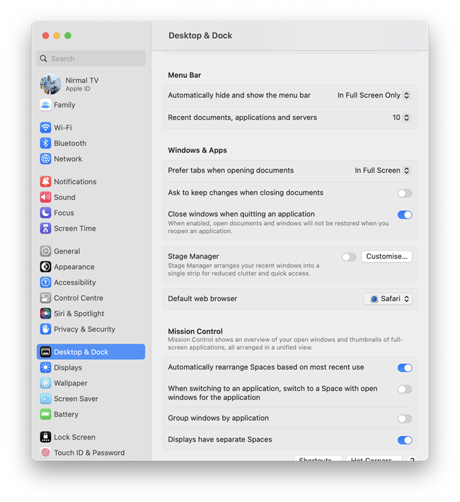 Change Default Web Browser in macOS Ventura
