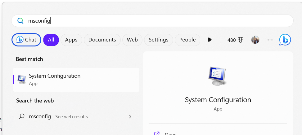 Clean boot on Windows 11