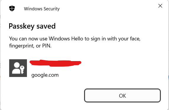 Use a Passkey to Sign into your Google Account