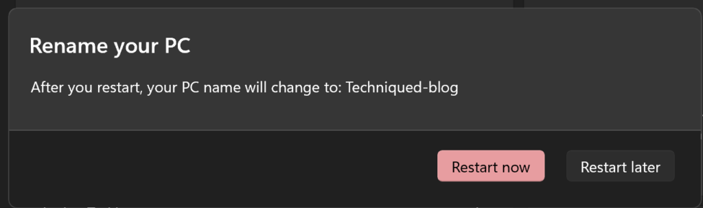 Rename your Windows PC