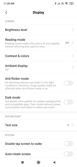 Dark Mode on Redmi K20 Pro