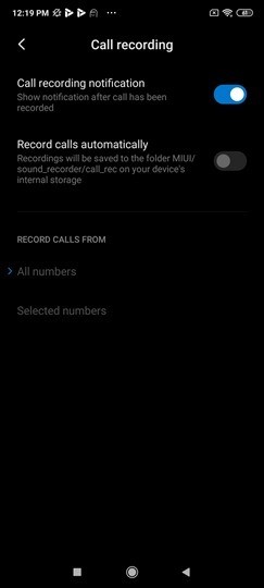 Automatic Call Recording