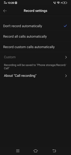 Automatic Call Recording