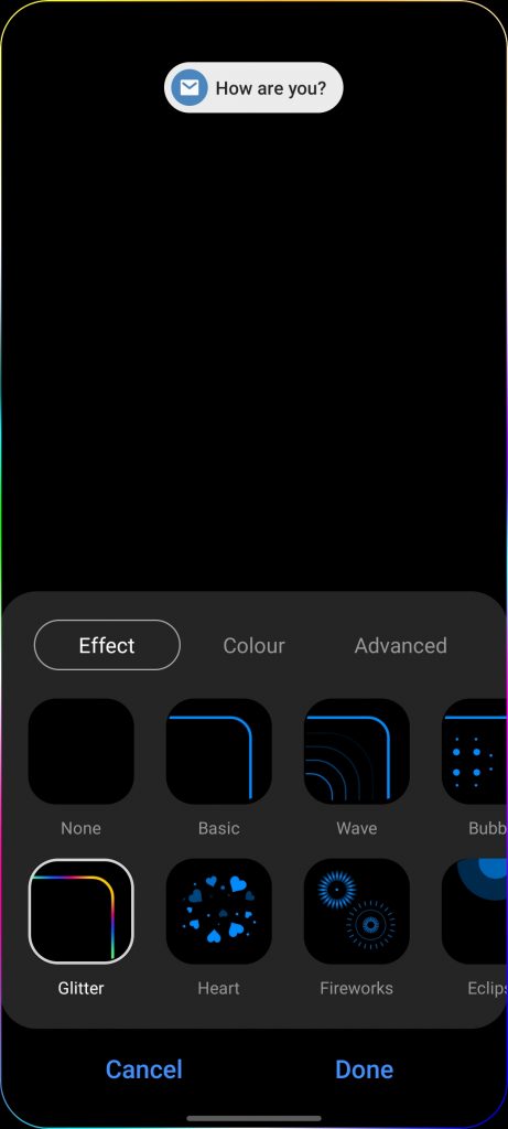 Enable Edge Lighting on Samsung Galaxy S21