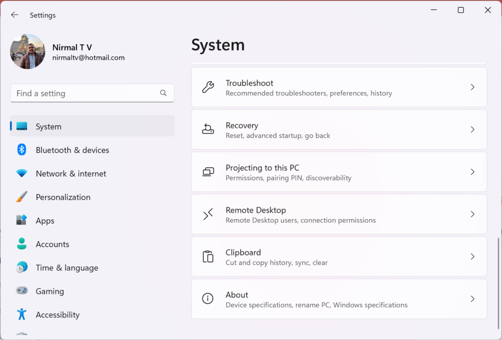 Factory Reset Windows 11