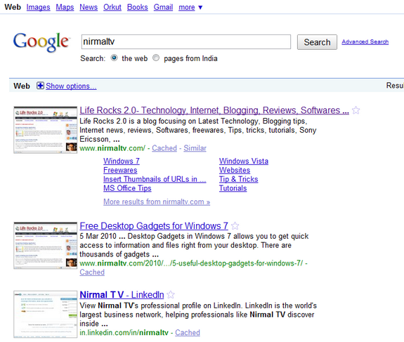Search Preview