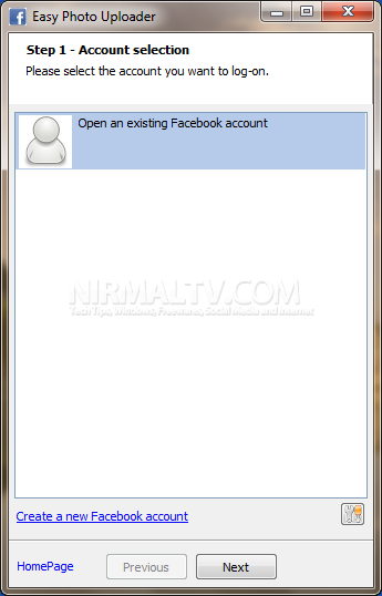 Select Account