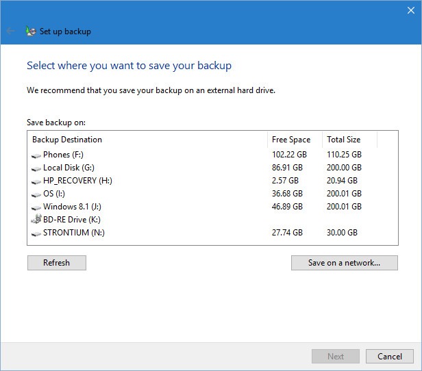 Full Backup of Windows 10